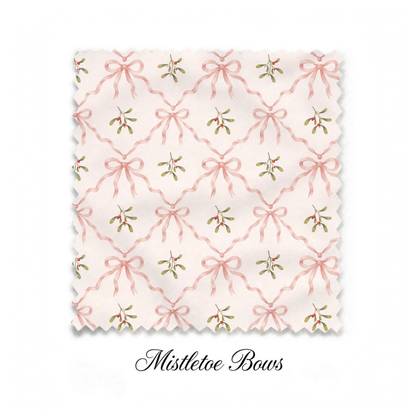 Zipper Romper Mistletoe Bows (PREORDER)