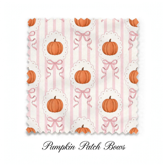 Two-Piece Pajamas Pumpkin Patch Bows (PREORDER)