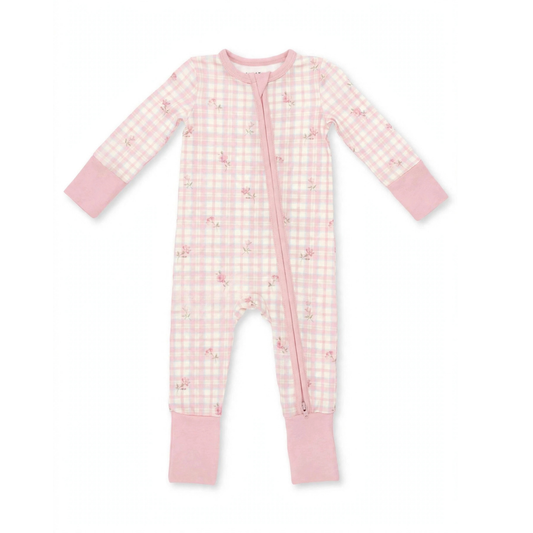 Zipper Romper Rosie Gingham (PREORDER)
