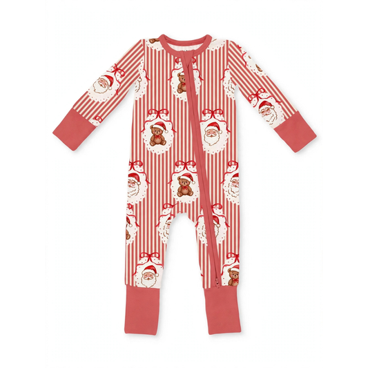 Zipper Romper Teddy's First Christmas (PREORDER)